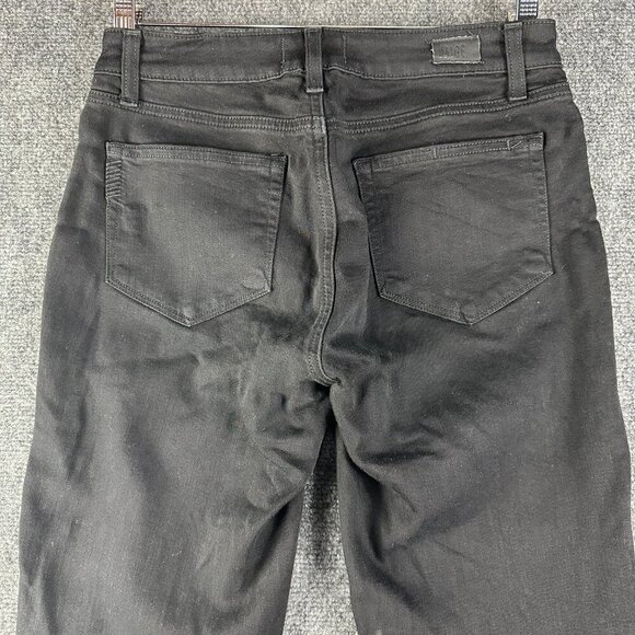 PAIGE Jeans Womens 27 Verdugo Ultra Skinny Black Stretch Pockets Logo - Picture 8 of 10